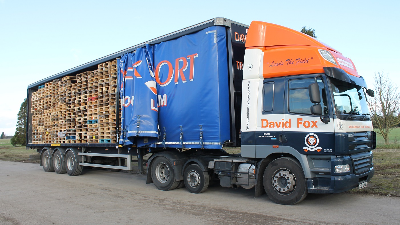 RPS wood used pallet collection fox transport middlesbrough