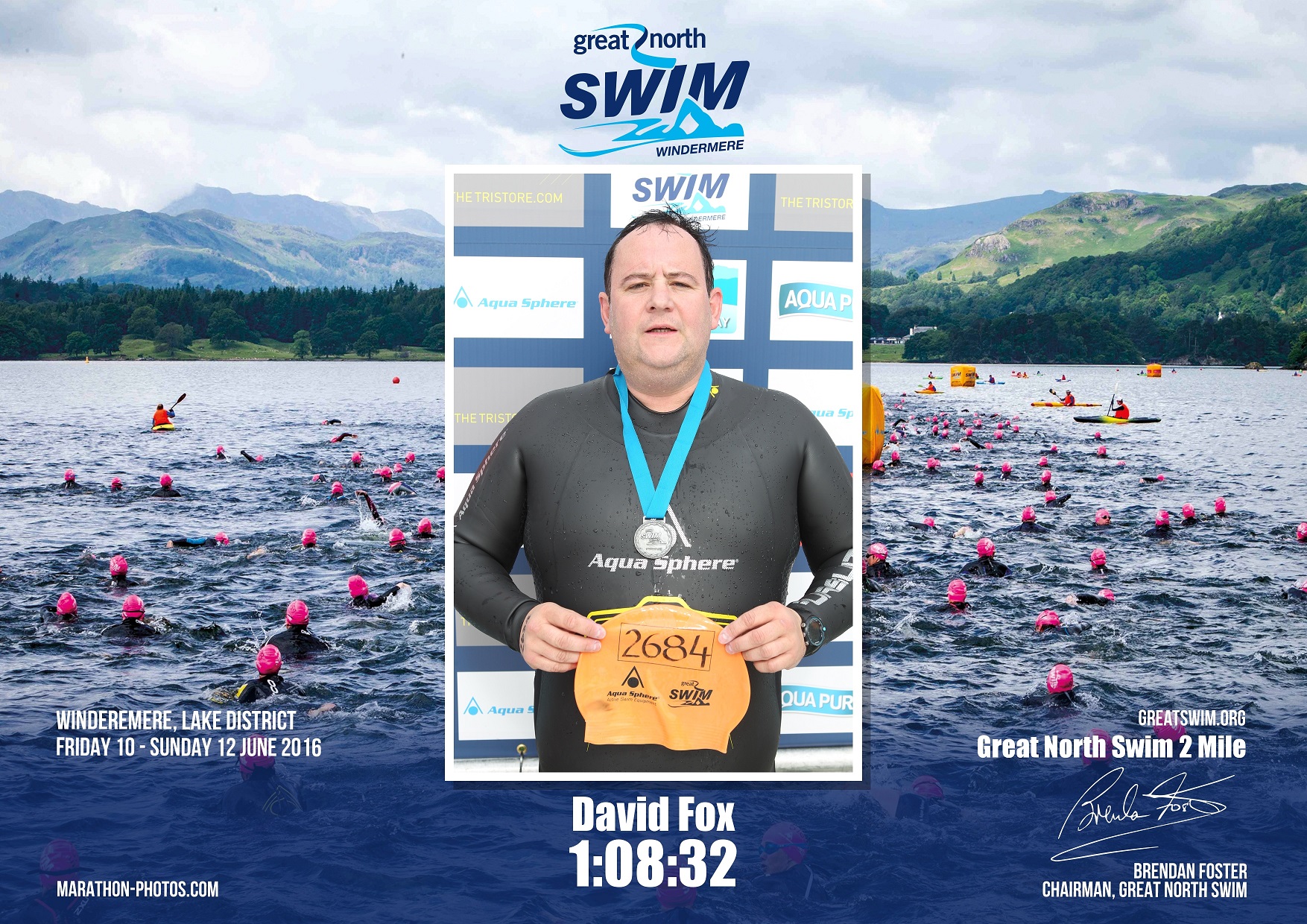 David Fox Transport Pink Ladies Cancer Research Lake Windermere Cumbrian Lake District 2 Mile Swim